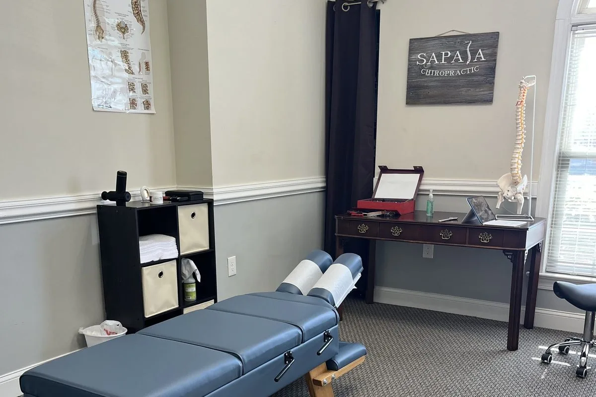Chiropractic adjustment treatment room at Carolina Performance Chiropractic in Greenville, SC