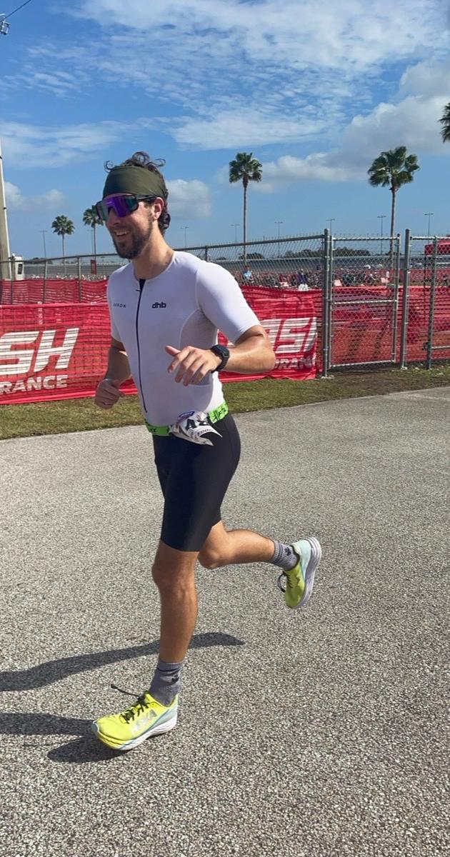 Dr. Cade Sapala racing triathlon